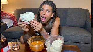 I TRIED FUFU FOR THE FIRST TIME!! (NIGERIAN FOOD!!)