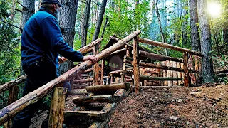 Возвращение в землянку | подготовка площадки для Яши |  бушкрафт | bushcraft.