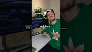 Studio BEFORE & AFTER acoustic treatment by ‚Quiet Please‘ 👀🔥🎵