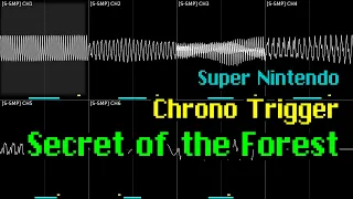 Yasunori Mitsuda - "Secret of the Forest" (Chrono Trigger, Super NES) [Oscilloscope Visualization]