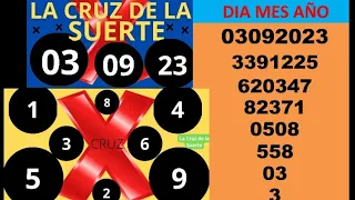 la cruz de la suerte ❌ cruceta de la suerte ❌ pirámide de la suerte con la fecha actual