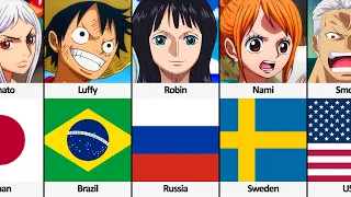 One Piece Characters Country of Origin