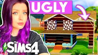 Trying This New UGLY HOUSE Build Challenge in The Sims 4