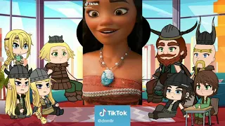 Pre-httyd characters react to RotBTD+Moana Tiktoks (Hiccup x fem!Jack)