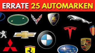 Errätst du alle AUTOMARKEN? - Kannst du alle 25 Automarken erraten?