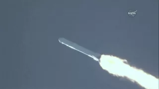 Аварийный запуск РН "Falcon-9" с ГК "Dragon" SpaceX.