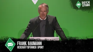 Letzte Rede als Werder-Manager: Baumanns Kritiker-Kritik, Werner-Lob und Frikadellen-Romantik!