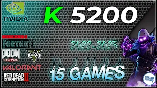 Quadro K5200 in 15 GAMES  | 2022