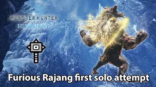 MHW:IB | Furious Rajang solo gameplay (Hammer) - first solo attempt