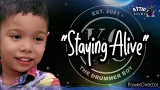 "Staying Alive" @beegees  Drum Cover by Kyle Castro