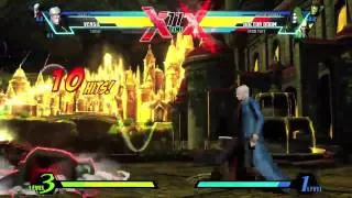 TGS 2011  Ultimate Marvel vs Capcom 3 - Vergil Gameplay Video (PS3, VITA, Xbox 360)