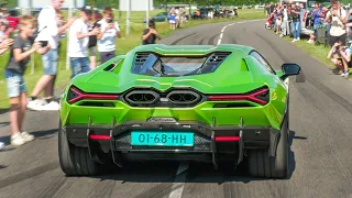 Supercars Accelerating, BURNOUTS! Revuelto, 1060HP Turbo S, BMW M, F12 N-Largo S, GT2 RS, SVJ..