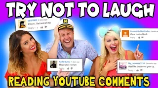 Try Not To Laugh Challenge: Reacting to Funny YouTube Comments. Totally TV