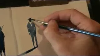 painting demonstration by Bill Lupton - painting people in landscapes - the easy way