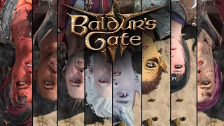 Baldur's Gate 3: Waking up on the Beach Variations