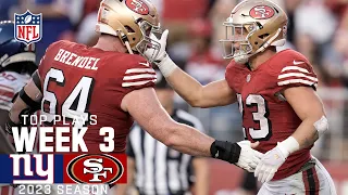 San Francisco 49ers Top Plays vs. the New York Giants | 2023 Regular Season Week 3