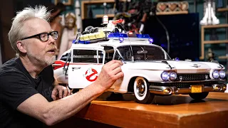 Adam Savage Unboxes The Ghostbusters Ecto-1 1/6 Scale Vehicle!