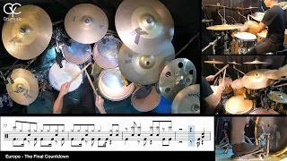 The Final Countdown - Europe / Drum Cover By CYC ( @cycdrumusic  ) score & sheet music