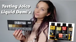 Testing Joico Lumishine Demi Permanent Liquid Toners!| with @blendxsations