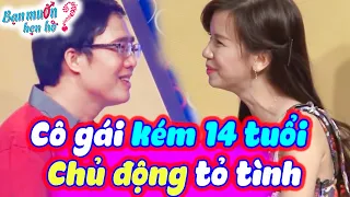 KHOÁI bạn trai hơn 14 tuổi cô gái chủ động tỏ tình Quyền Linh - Cát Tường trầm trồ | Bạn Muốn Hẹn Hò