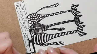 How to draw easy zentangle cat - For beginners #zentangle #doodle #zenart #zentangelpattern #cat