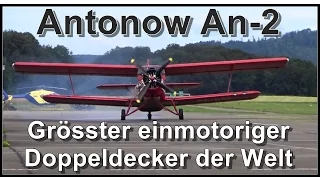 Antonov An-2 grösster einmotoriger Doppeldecker,  Birrfeld,  Schweiz