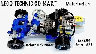 Lego Technic Go-Kart 854 from 1978 - Motorisation