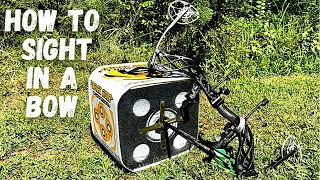 How to sight in a compound bow for beginners