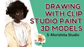 How to Make a Webtoon if you can't Draw || Draw with Me🌻|| Using 3D Models in Clip Studio Paint ||