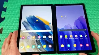 Samsung Tab A8 vs Tab A7 speed and speaker test