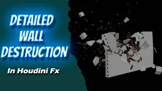 Detailed Wall Destruction | Hard and Glue Constraint |  Houdini Fx | Houdini Zone |