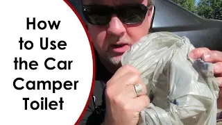 How to Use the Car Camper Toilet Kit