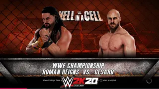 WWE 2K20 PC GAMEPLAY - Roman Reigns vs. Cesaro