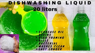 Dishwashing liquid with extra foaming power | How to make liquid soap