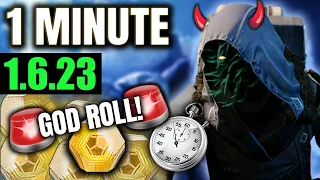 Xur God Roll 'bout to F up PvP 😅 (Xur in 1 MINUTE: 1/6/23)