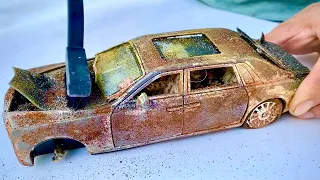 FULL video of Cleaning and Restoration a Rolls Royce Phantom EWB model | Shocking Conversion
