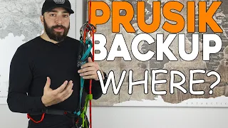 Rappelling backup with Prusik - where to put it?