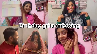 Birthday gifts unboxing 🥰 #nehanageswari #chikki #toripaintopain #birthdaygift