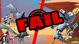 LTWOM solid tin road runner vs solid tin coyote (fail strategy)