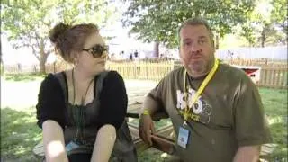 Adele - Interview Backstage With Chris Moyles on Backstage at BBC Radio 1's Big Weekend 2008