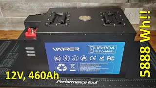 MASSIVE 12V 460Ah LiFePO4 Battery from Vatrer, Nearly 6000Wh, Full Review!
