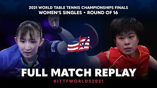 FULL MATCH | HAYATA Hina (JPN) vs WANG Yidi (CHN) | WS R16 | #ITTFWorlds2021