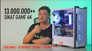 @394 RAKIT PC 13 JUTA'an bisa 4K 60FPS seting kanan | intel core i5 13400f/64gb/b760/rtx3060