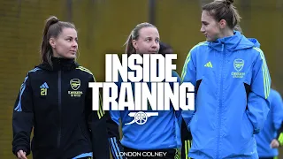 Emily Fox's first London Colney session! | Inside Training | Arsenal Women warm up for FA Cup