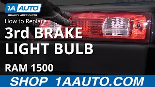How to Replace 3rd Brake Light Bulb 09-18 RAM 1500