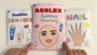 ☁️Tutorial☁️ Roblox skincare baddies Blind bag Paper ASMR 😈💗 로블록스 스킨케어 블라인드백 satisfying