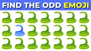 🔎 FIND THE ODD EMOJI OUT | Spot the Difference Emoji Quiz! | Odd One Out Challenge | Odd Emoji Quiz