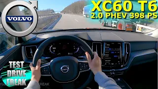 2022 Volvo XC60 T6 Recharge AWD 398 PS TOP SPEED AUTOBAHN DRIVE POV