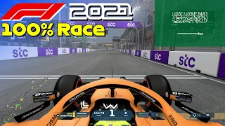 F1 2021 - Let's Make Norris World Champion #22: 100% Race Jeddah