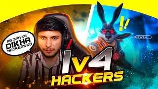 1 Vs 4 Hackers🥵😨|| Nonstop Challenged me😡😤|| Impossible challenge😱